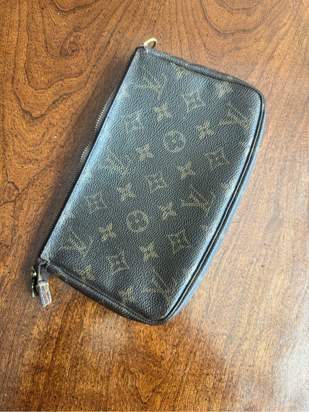 Louis Vuitton Monogram Canvas Cosmetic Pouch in Brown and Tan - Picture 2 of 13